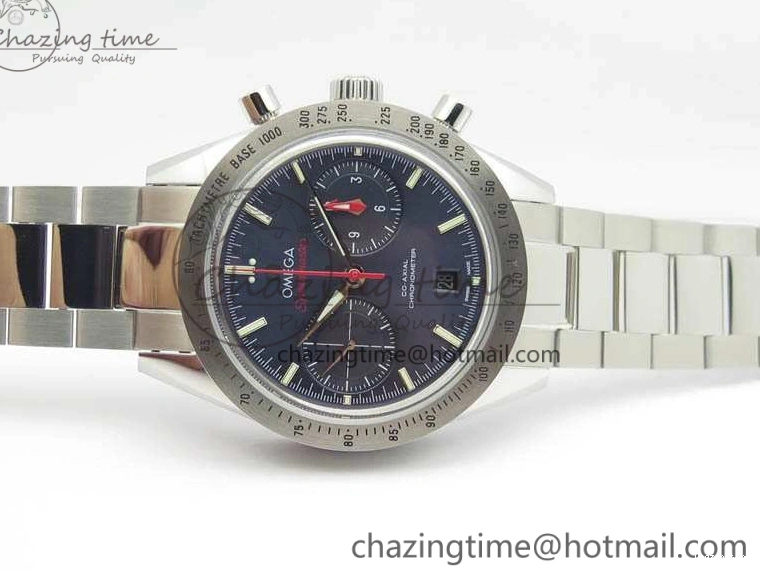 0506 Speedmaster ’57 Co-Axial OMF 1:1 Best Edition Blue Dial White Markers On SS Bracelet A Sustainable 8145